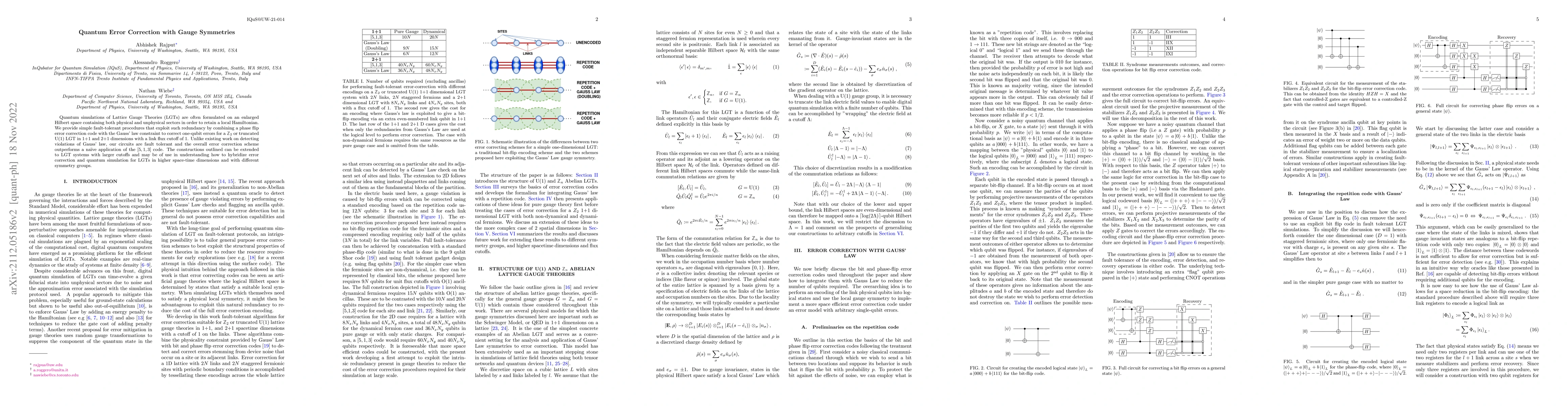 Thumbnail for Quantum Error Correction with Gauge Symmetries
