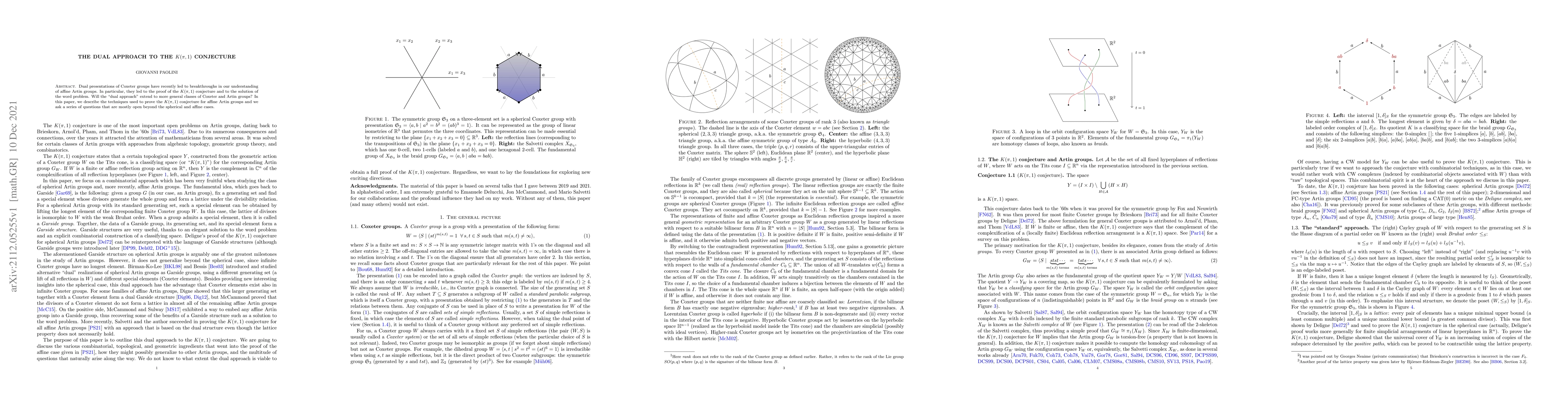 Thumbnail for The dual approach to the $K(\pi, 1)$ conjecture