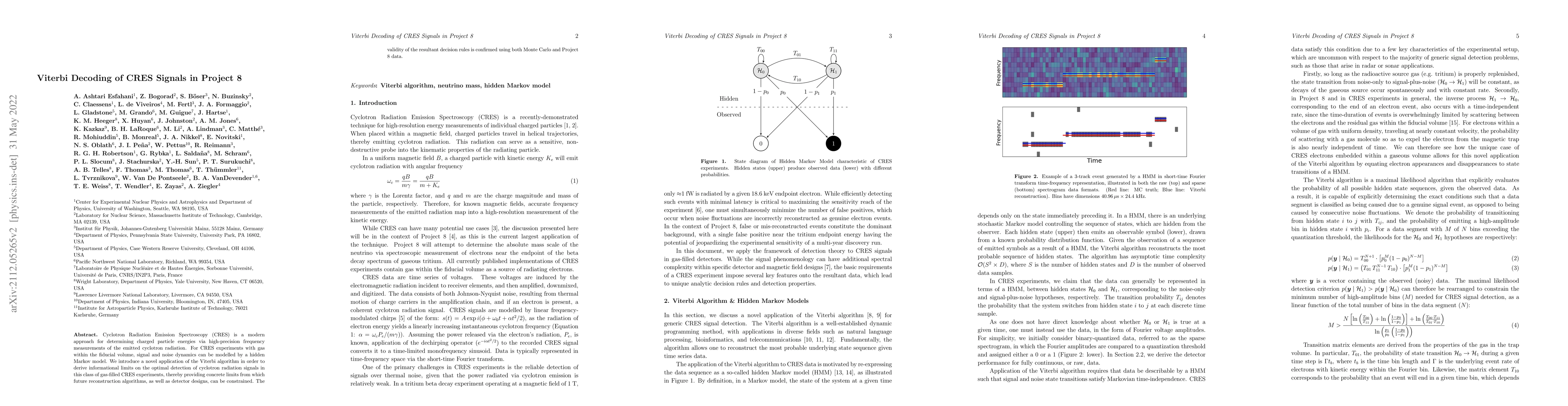Thumbnail for Viterbi Decoding of CRES Signals in Project 8