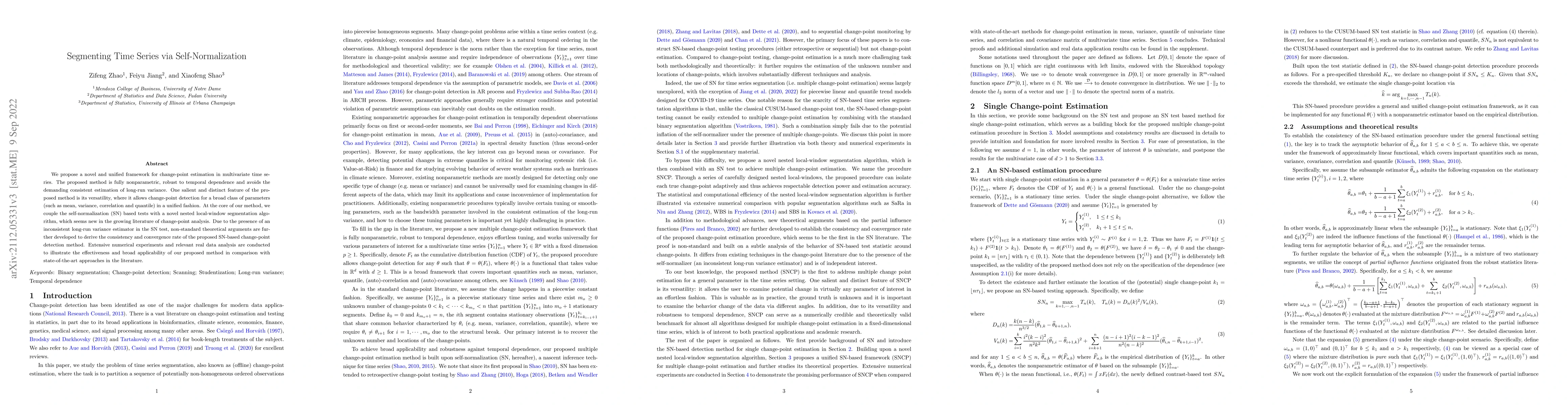 Thumbnail for Segmenting Time Series via Self-Normalization