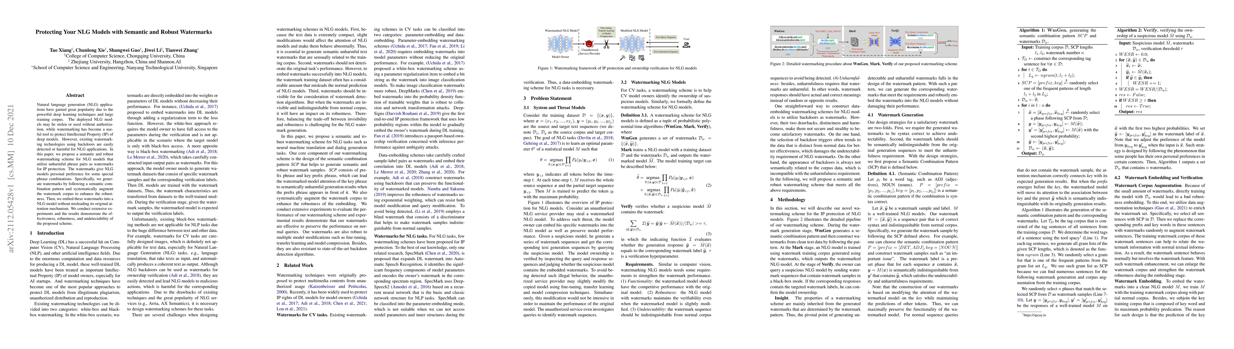 Thumbnail for Protecting Your NLG Models with Semantic and Robust Watermarks