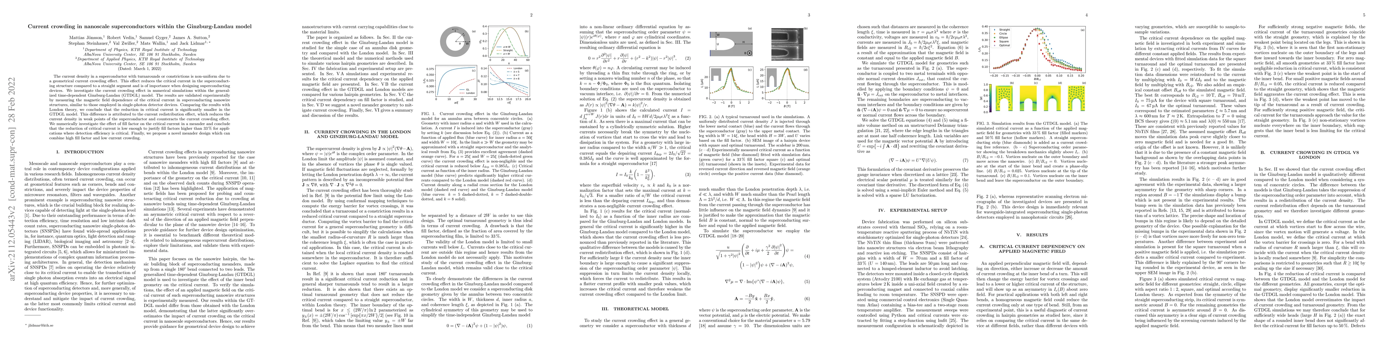Thumbnail for Current crowding in nanoscale superconductors within the Ginzburg-Landau
  model