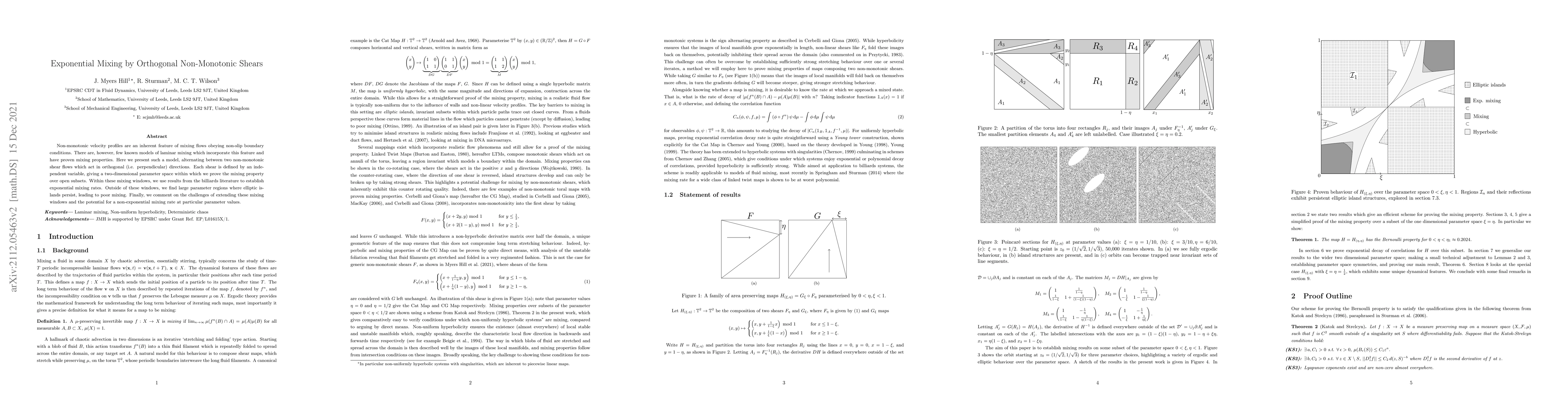 Thumbnail for Exponential Mixing by Orthogonal Non-Monotonic Shears