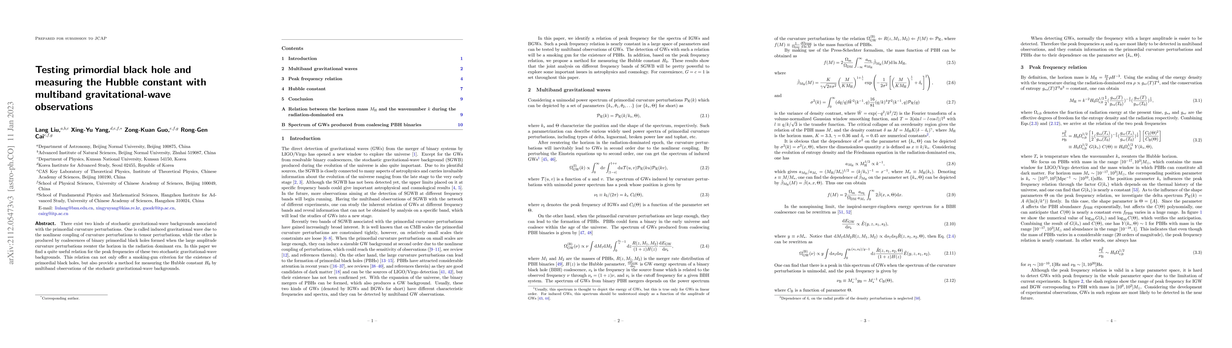 Thumbnail for Testing primordial black hole and measuring the Hubble constant with
  multiband gravitational-wave observations