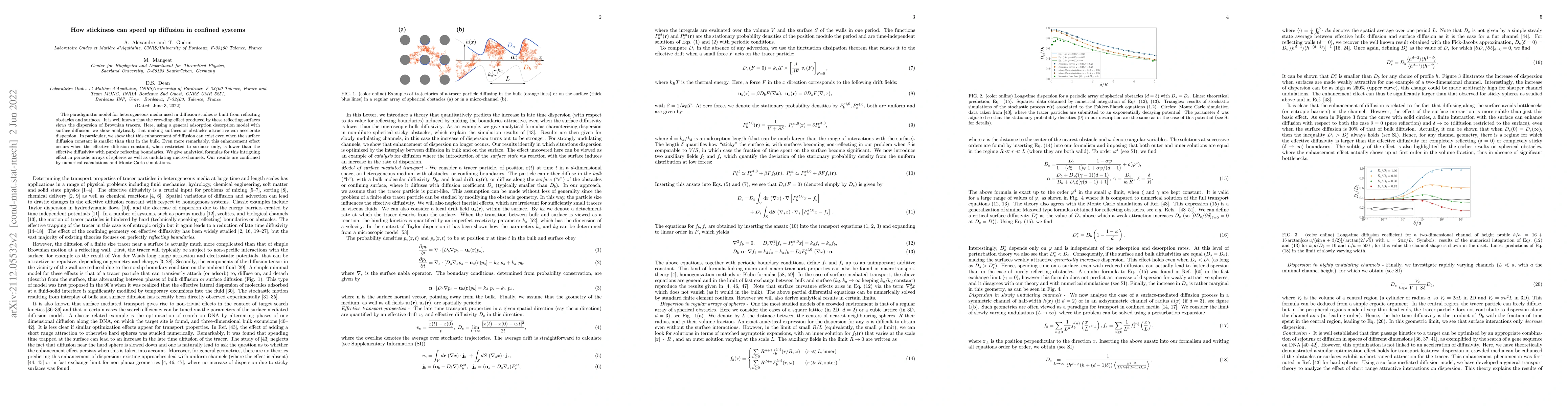 Thumbnail for How stickiness can speed up diffusion in confined systems