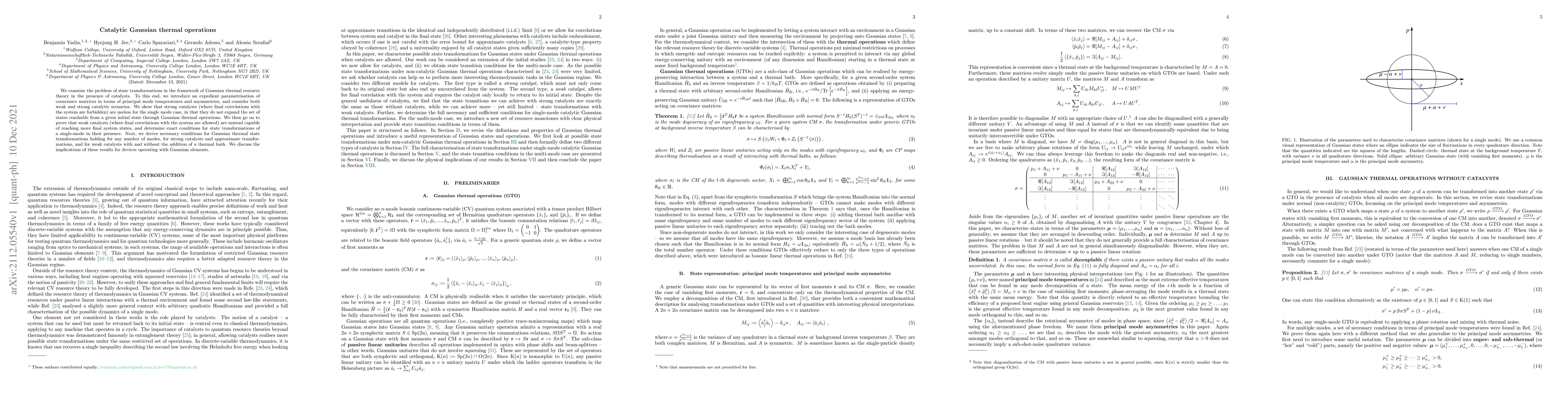 Thumbnail for Catalytic Gaussian thermal operations