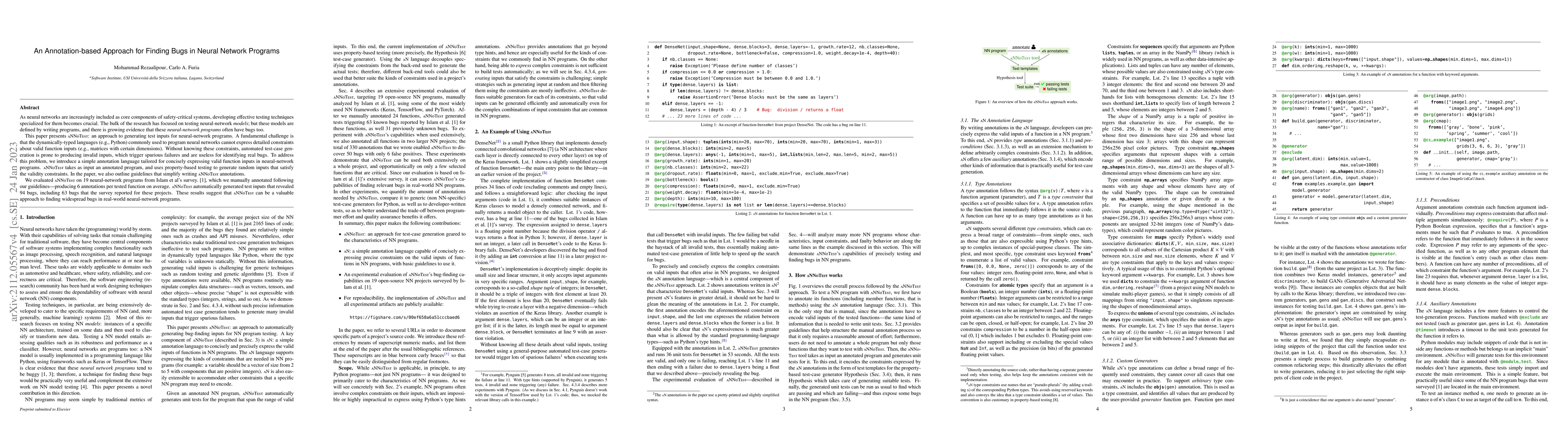 Thumbnail for An Annotation-based Approach for Finding Bugs in Neural Network Programs