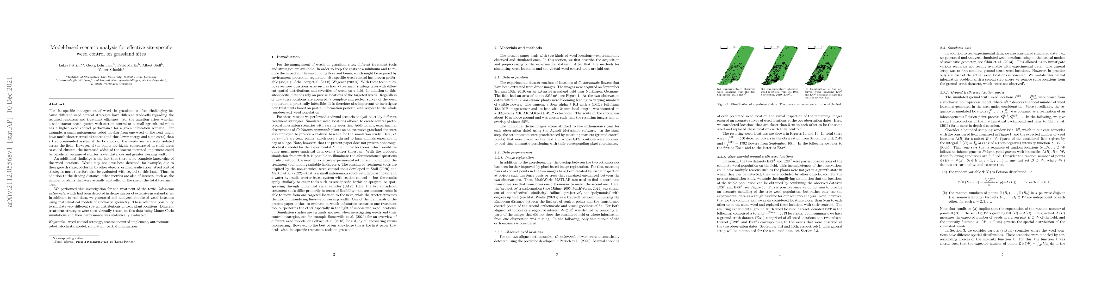 Thumbnail for Model-based scenario analysis for effective site-specific weed control
  on grassland sites
