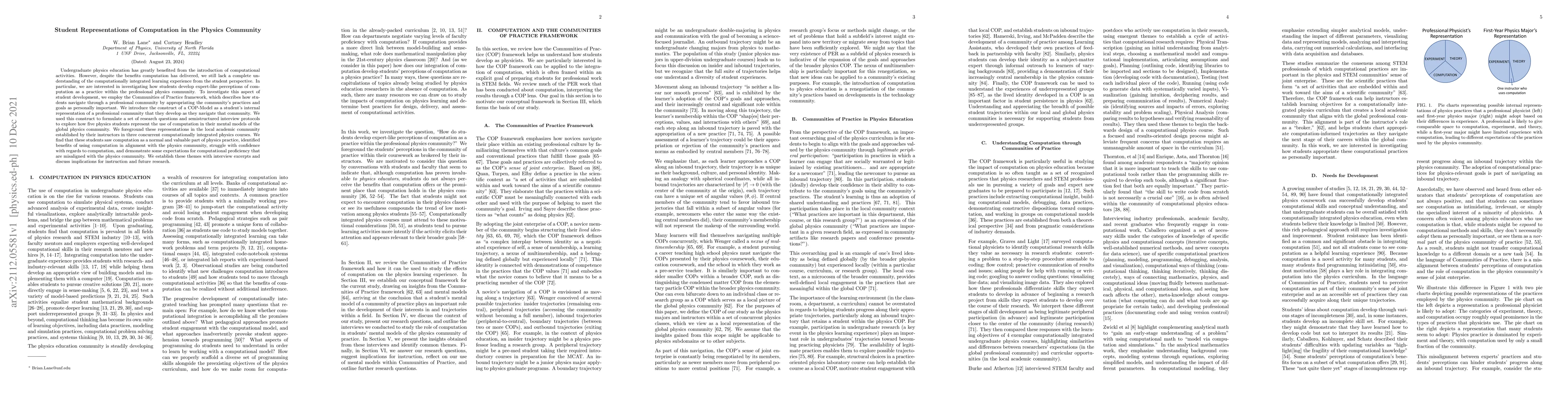 Thumbnail for Student Representations of Computation in the Physics Community