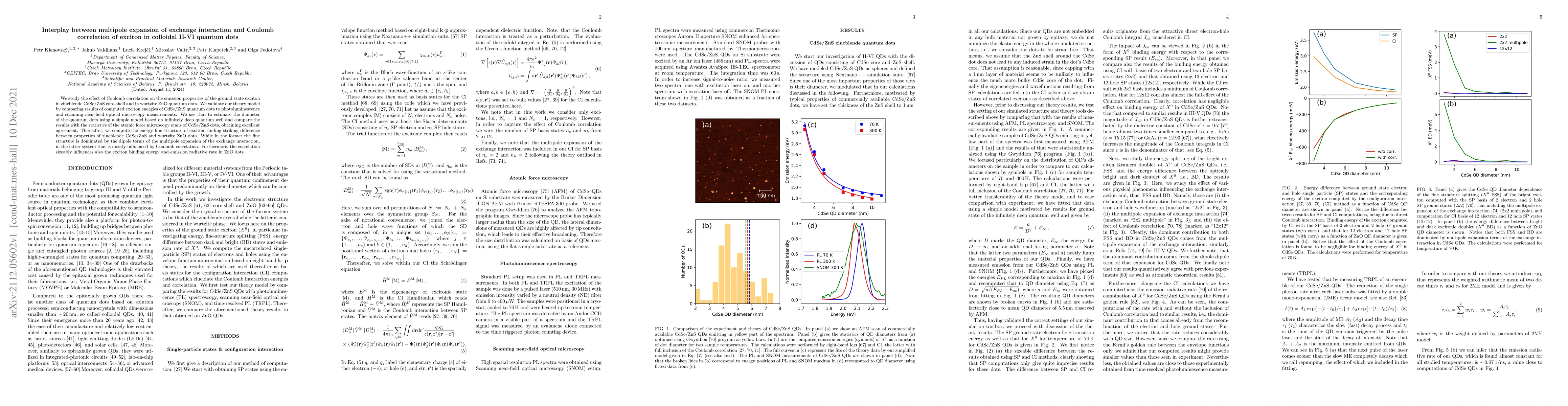 Thumbnail for Interplay between multipole expansion of exchange interaction and
  Coulomb correlation of exciton in colloidal II-VI quantum dots
