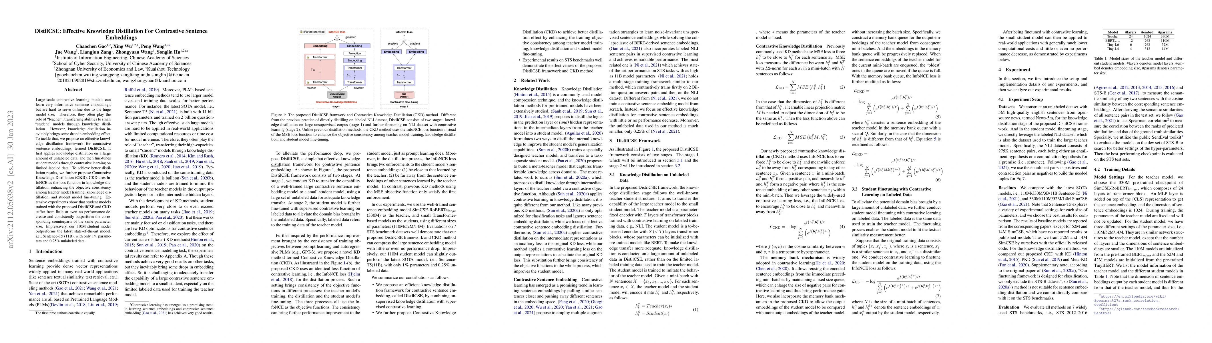 Thumbnail for DistilCSE: Effective Knowledge Distillation For Contrastive Sentence
  Embeddings