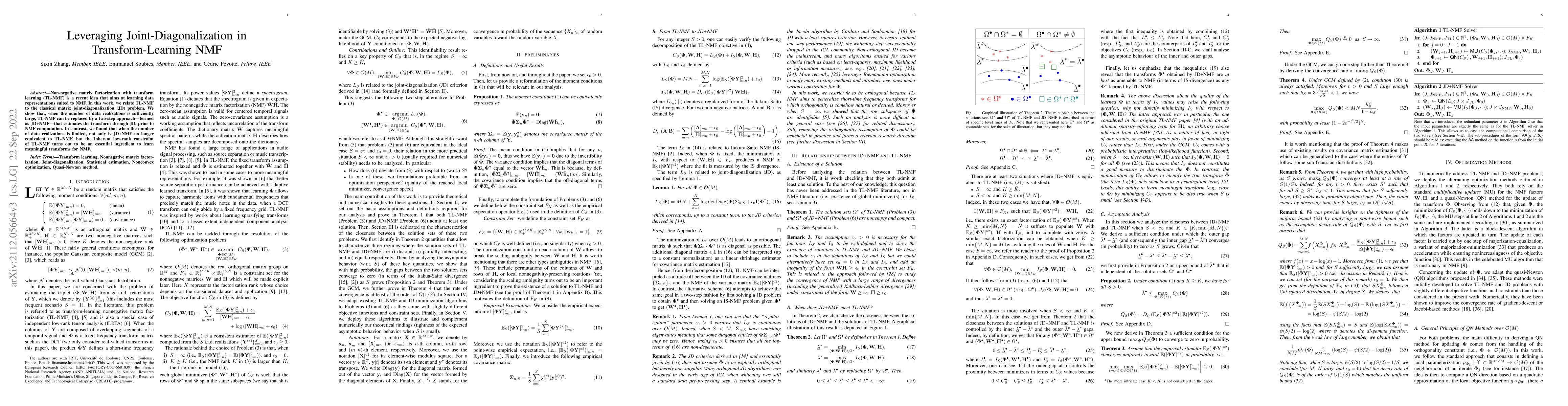 Thumbnail for Leveraging Joint-Diagonalization in Transform-Learning NMF