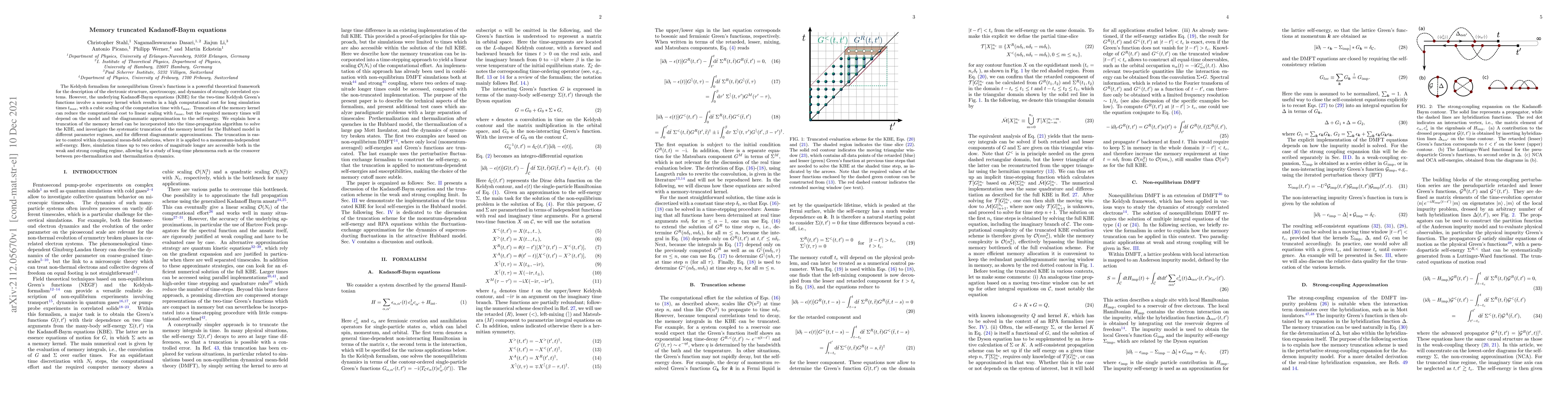 Thumbnail for Memory truncated Kadanoff-Baym equations