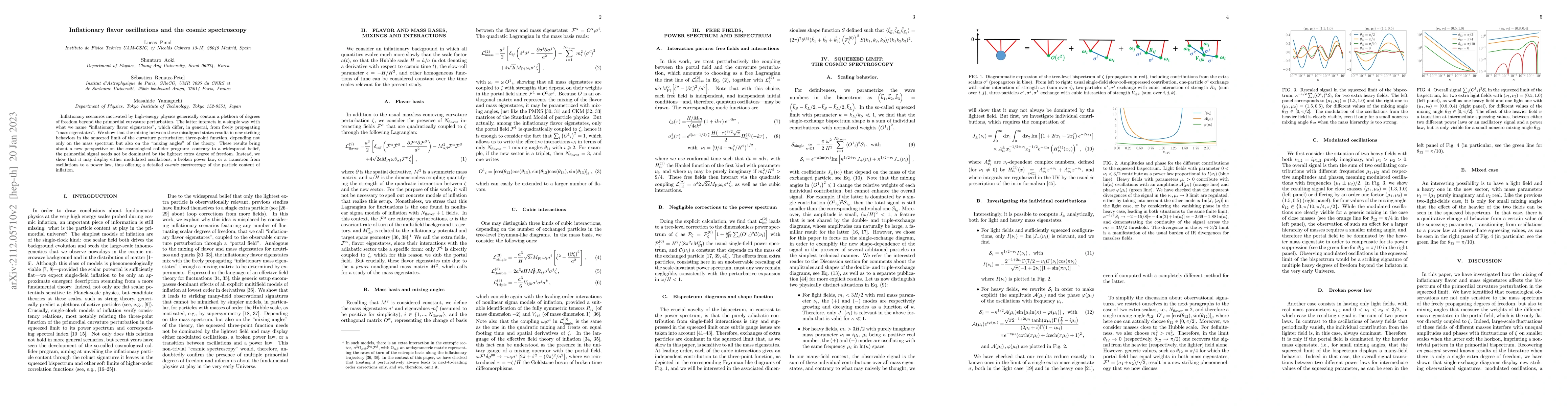 Thumbnail for Inflationary flavor oscillations and the cosmic spectroscopy