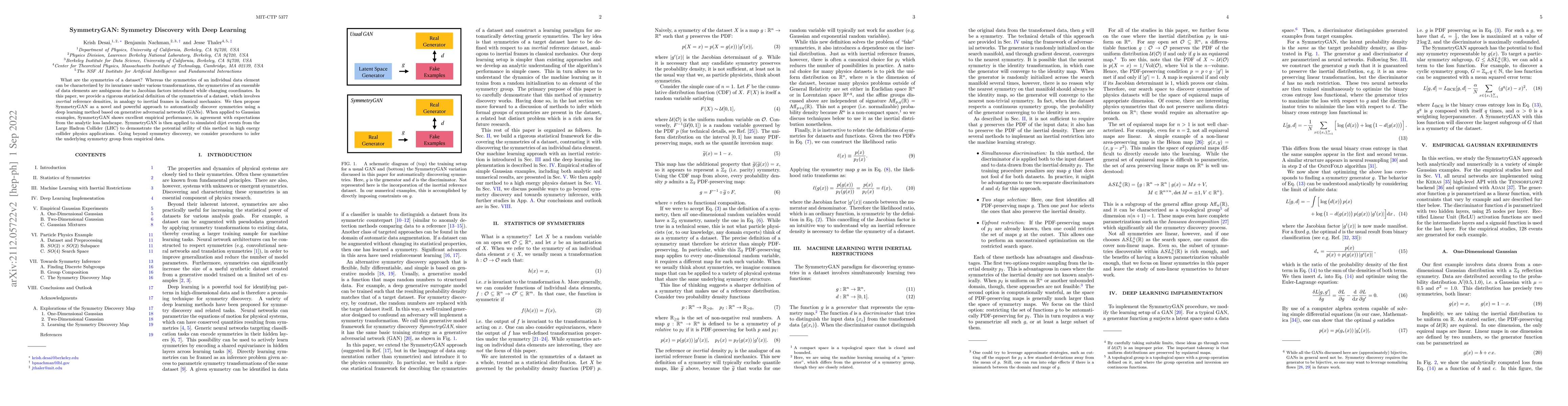 Thumbnail for SymmetryGAN: Symmetry Discovery with Deep Learning
