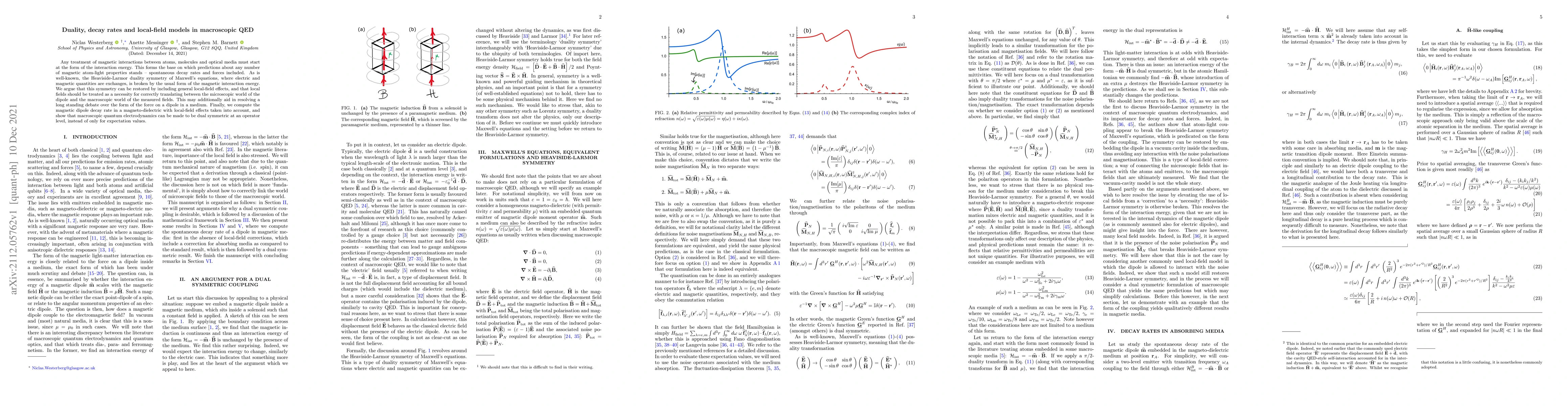Thumbnail for Duality, decay rates and local-field models in macroscopic QED
