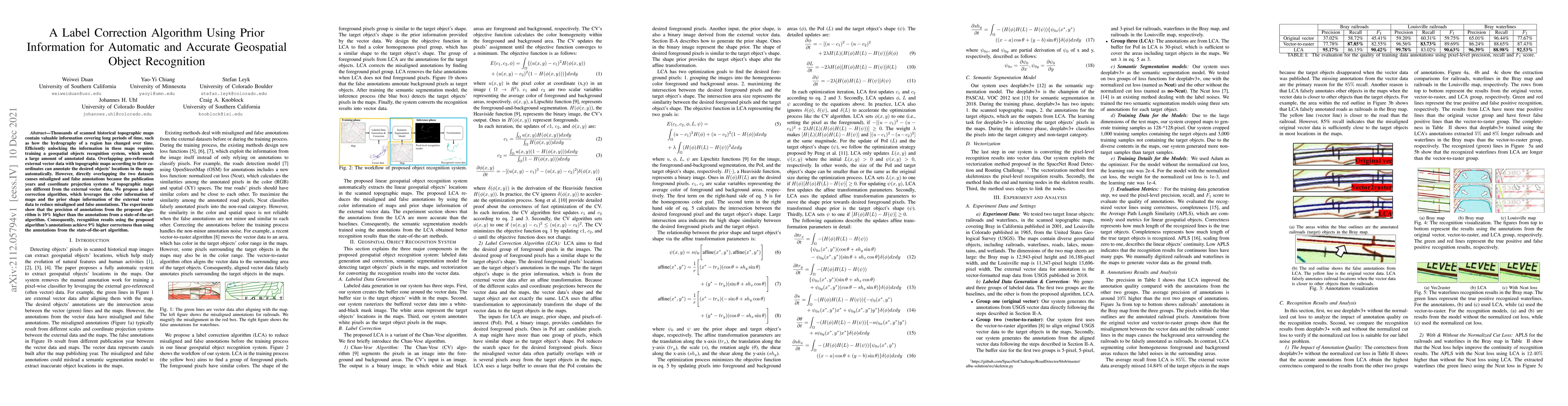 Thumbnail for A Label Correction Algorithm Using Prior Information for Automatic and
  Accurate Geospatial Object Recognition