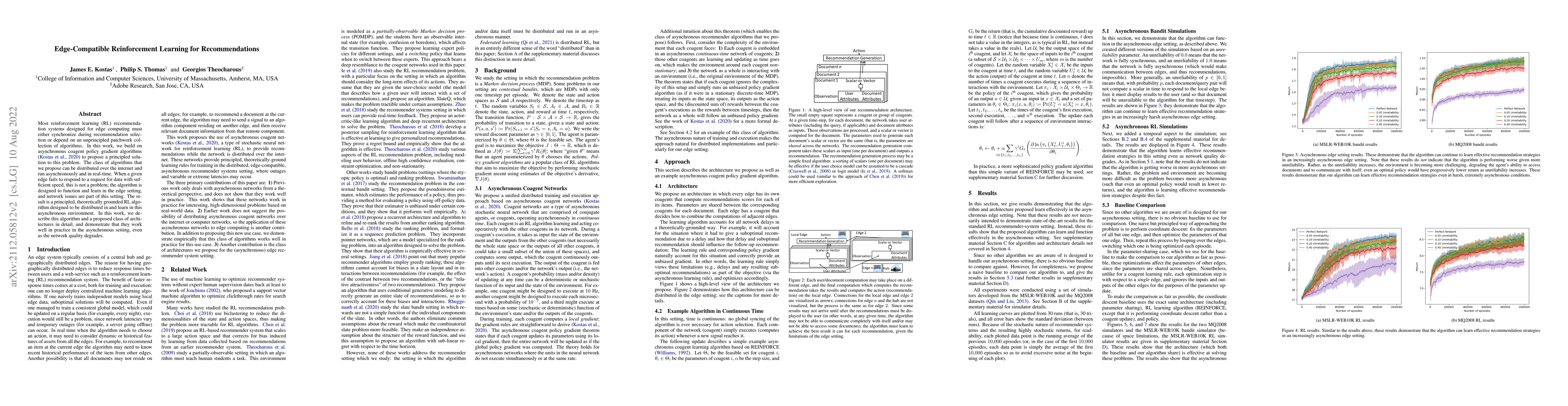 Thumbnail for Edge-Compatible Reinforcement Learning for Recommendations