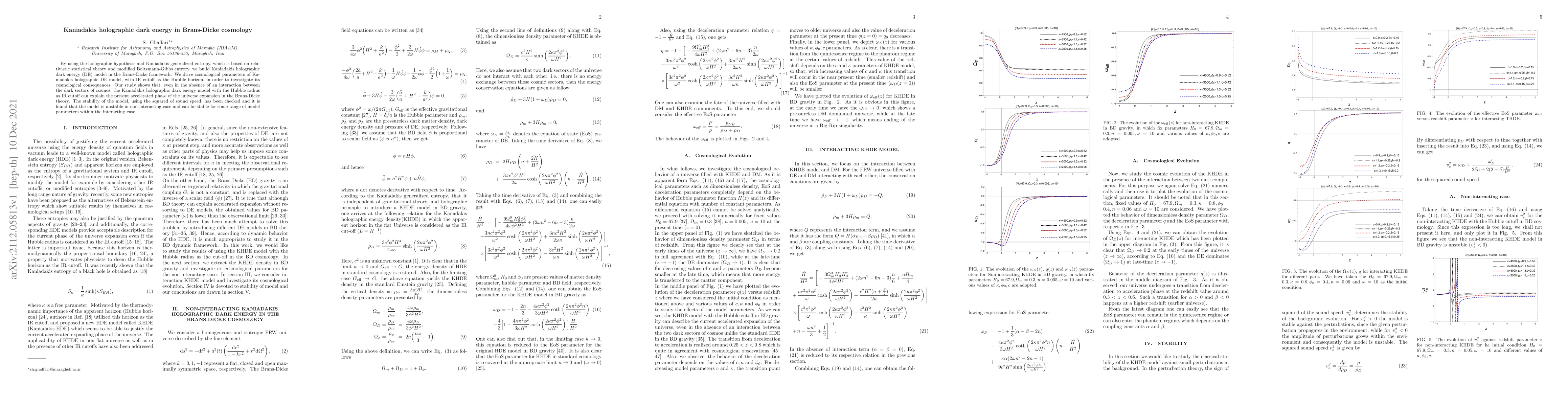 Thumbnail for Kaniadakis holographic dark energy in Brans-Dicke cosmology