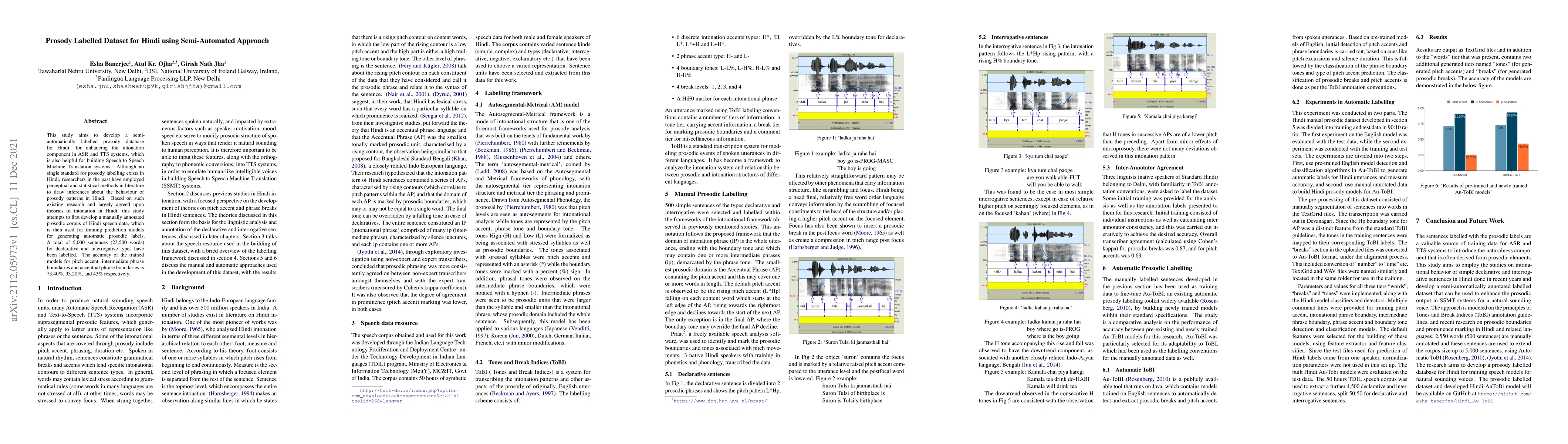 Thumbnail for Prosody Labelled Dataset for Hindi using Semi-Automated Approach