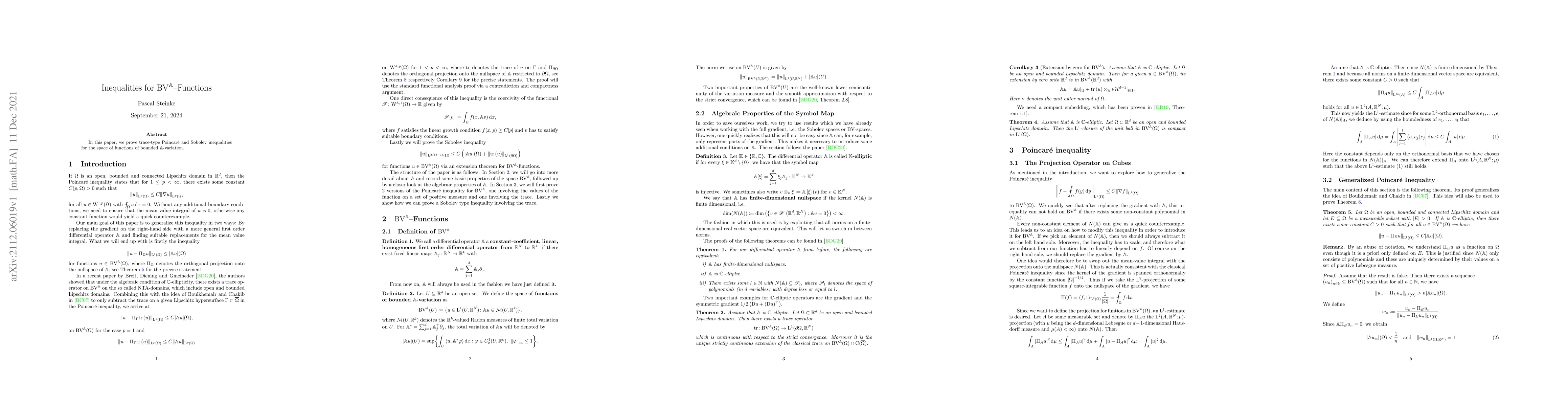Thumbnail for Inequalities for $\mathrm{BV}^{\mathbb{A}} $-Functions