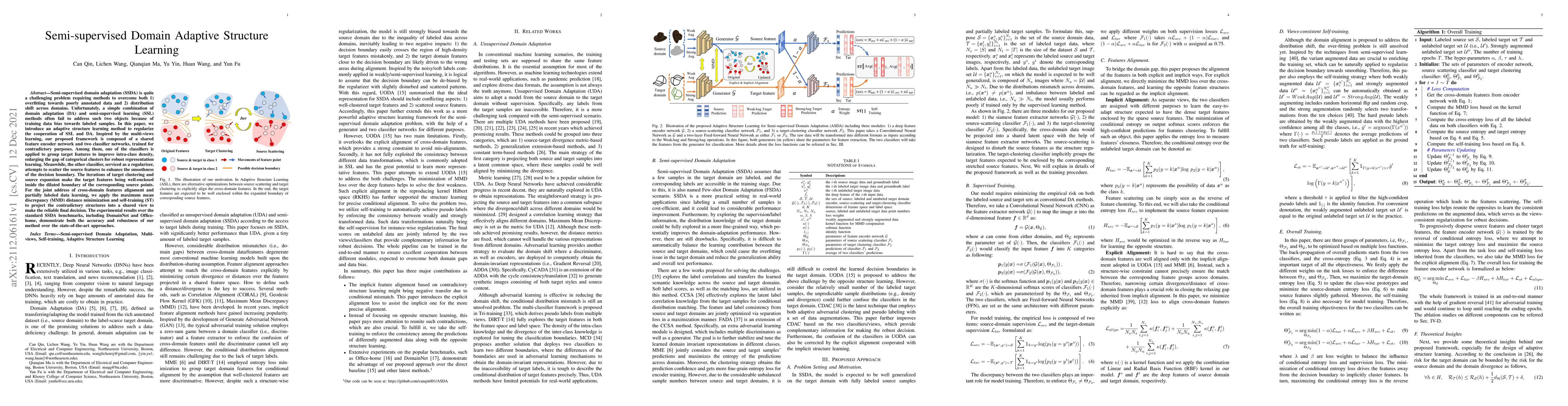 Thumbnail for Semi-supervised Domain Adaptive Structure Learning