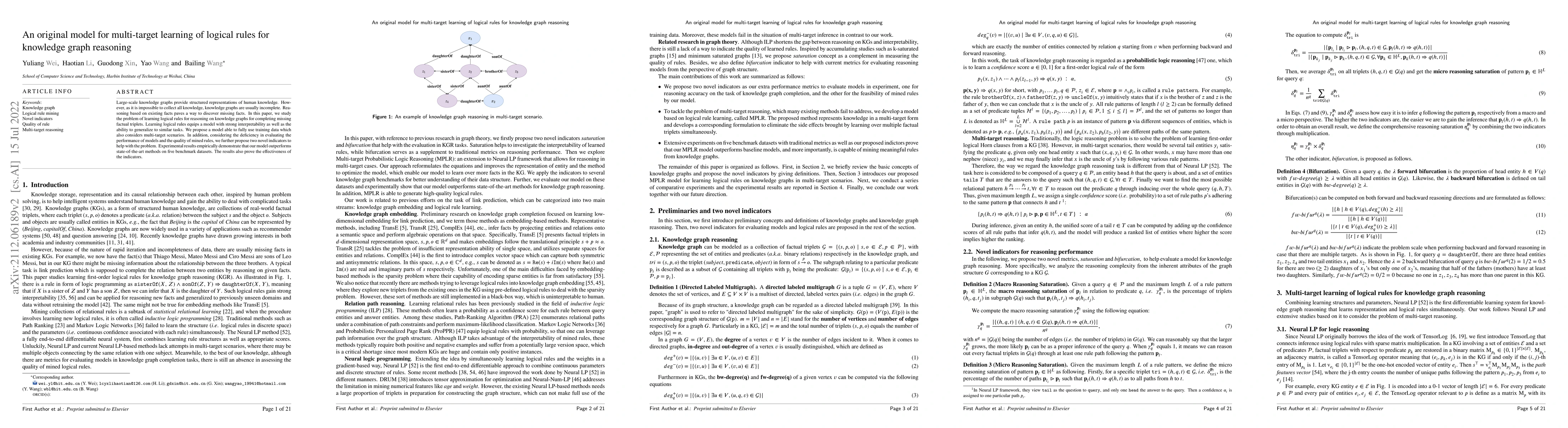 Thumbnail for An original model for multi-target learning of logical rules for
  knowledge graph reasoning