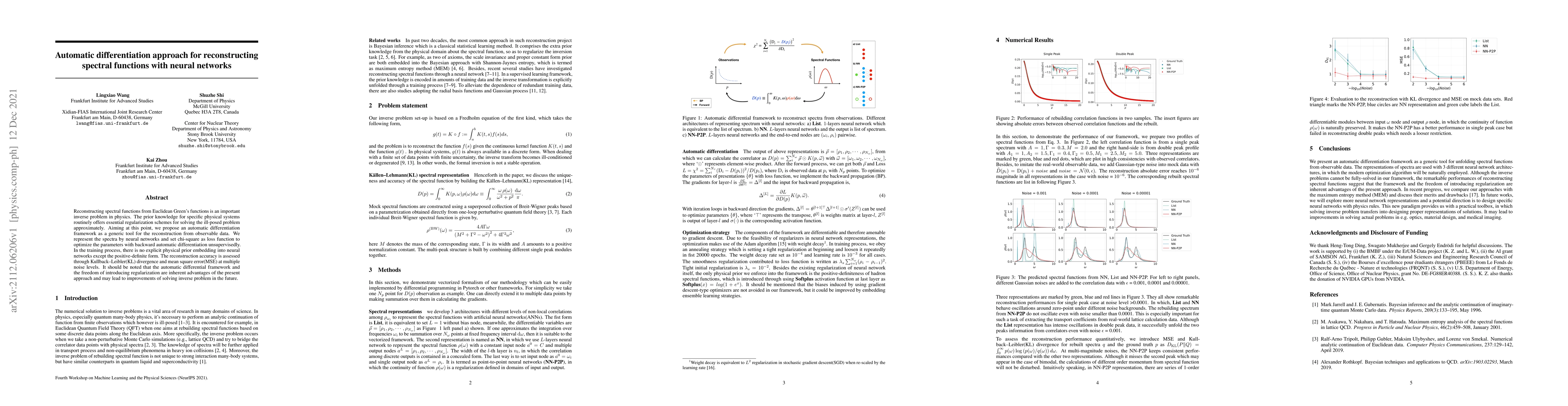 Thumbnail for Automatic differentiation approach for reconstructing spectral functions
  with neural networks