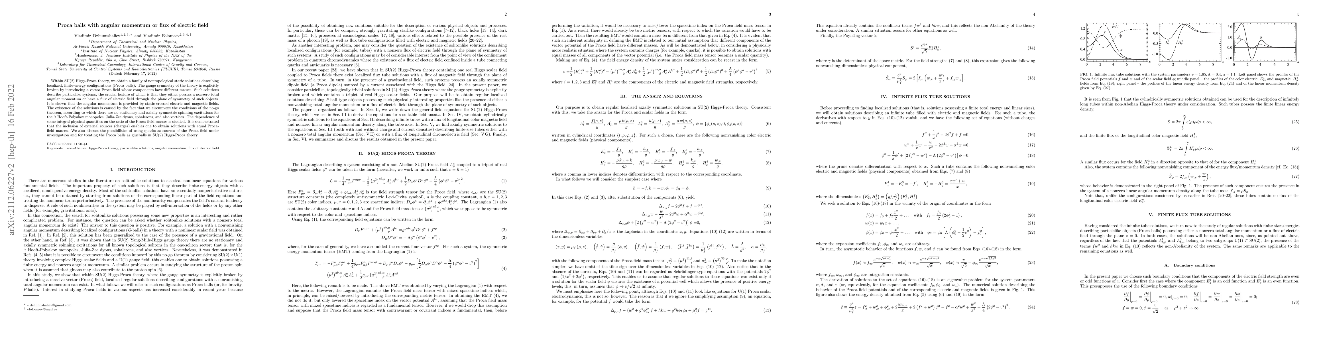 Thumbnail for Proca balls with angular momentum or flux of electric field