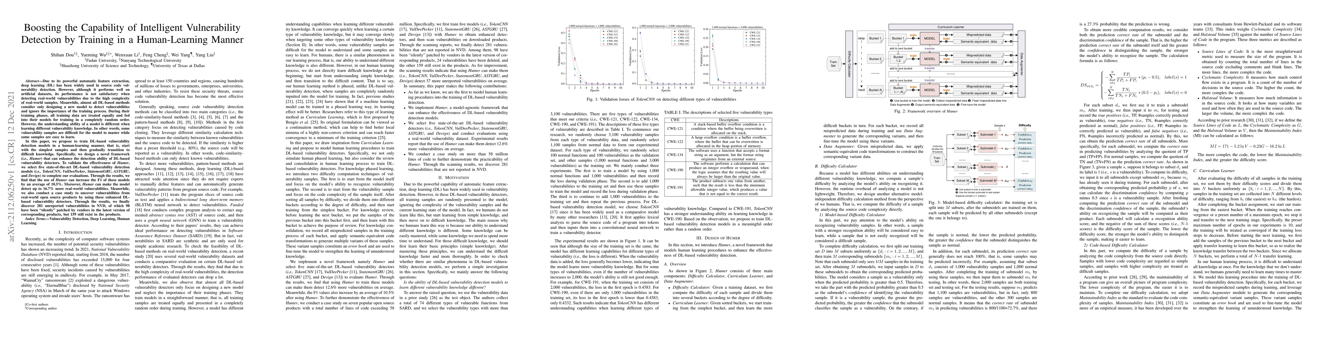Thumbnail for Boosting the Capability of Intelligent Vulnerability Detection by
  Training in a Human-Learning Manner