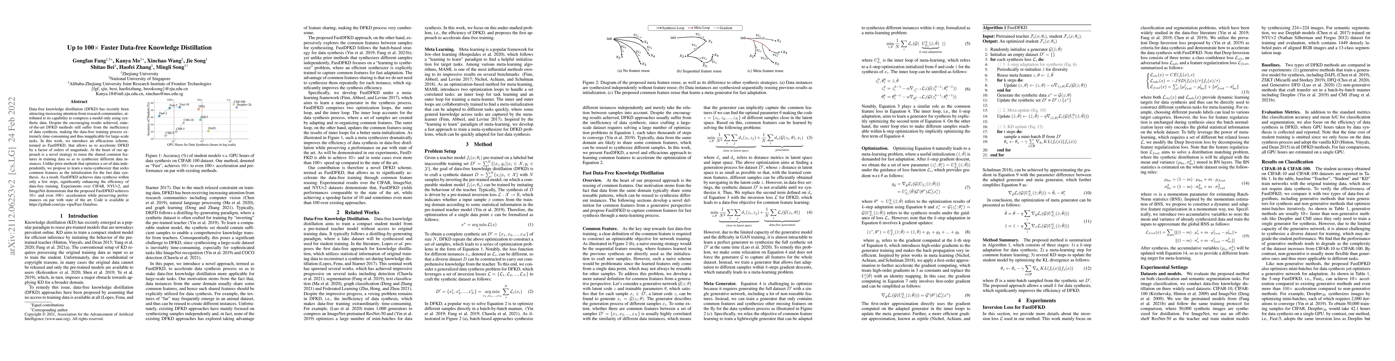 Thumbnail for Up to 100$\times$ Faster Data-free Knowledge Distillation