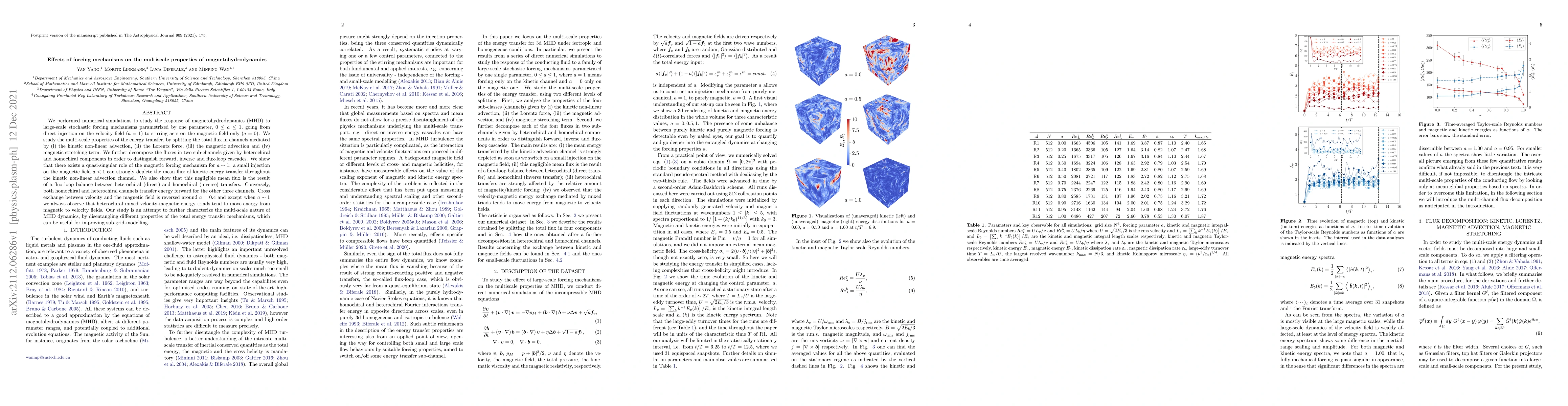 Thumbnail for Effects of forcing mechanisms on the multiscale properties of
  magnetohydrodynamics