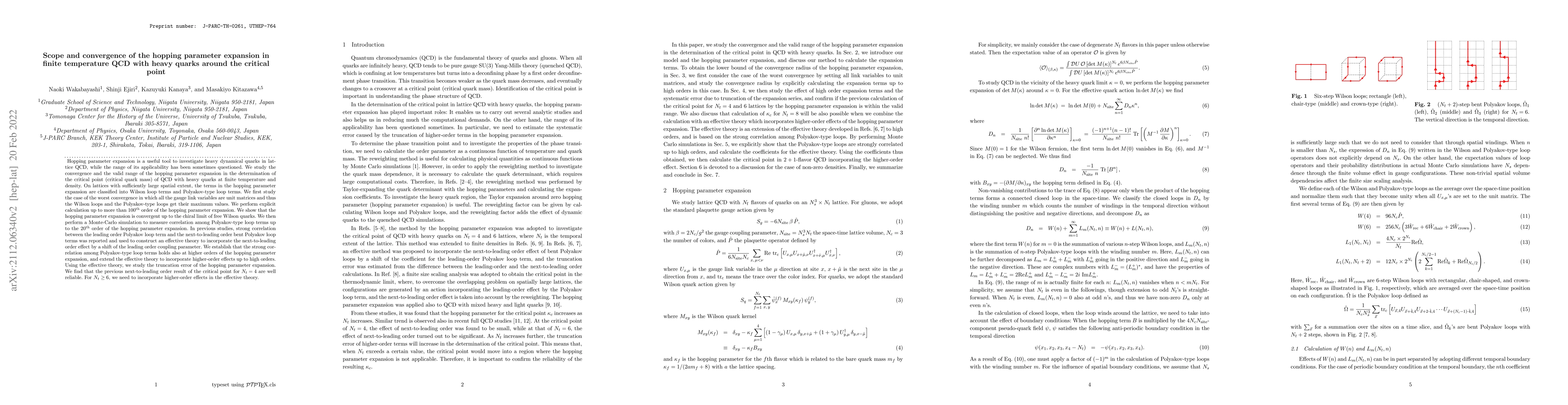 Thumbnail for Scope and convergence of the hopping parameter expansion in finite
  temperature QCD with heavy quarks around the critical point