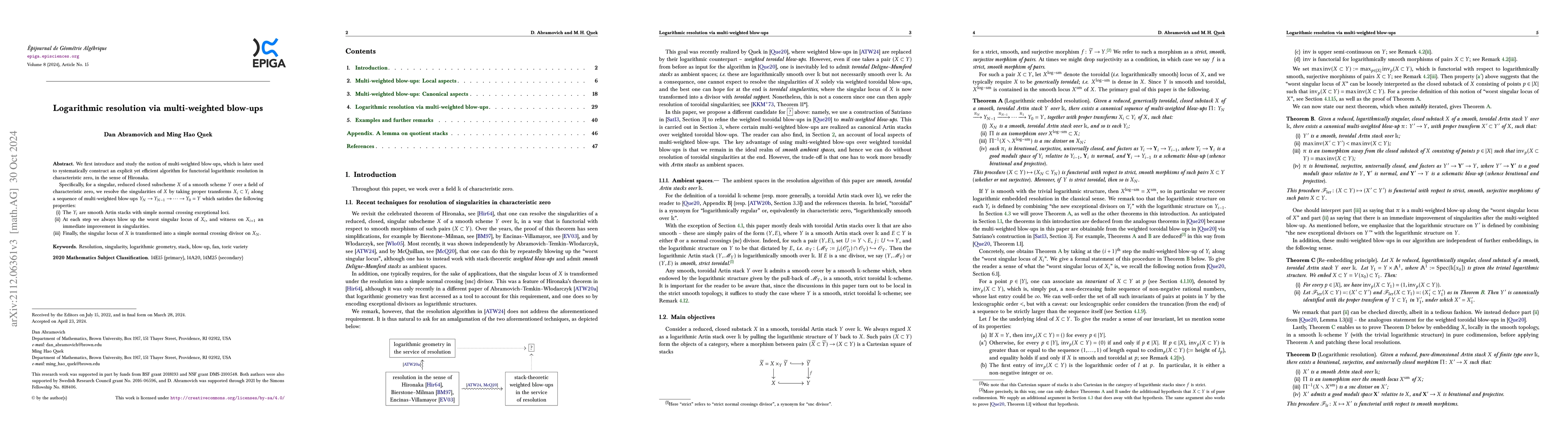 Thumbnail for Logarithmic resolution via multi-weighted blow-ups