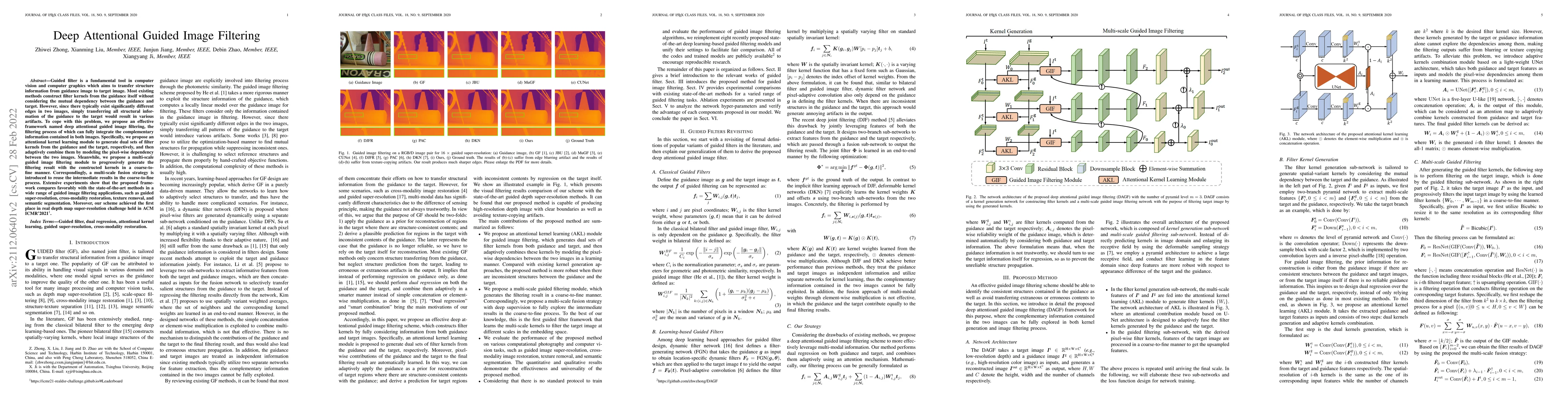 Thumbnail for Deep Attentional Guided Image Filtering