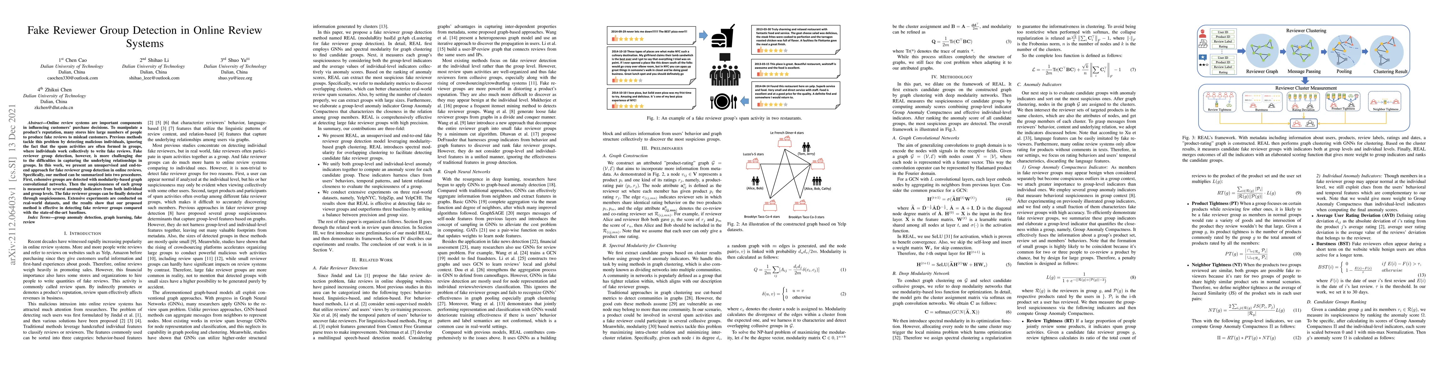 Thumbnail for Fake Reviewer Group Detection in Online Review Systems