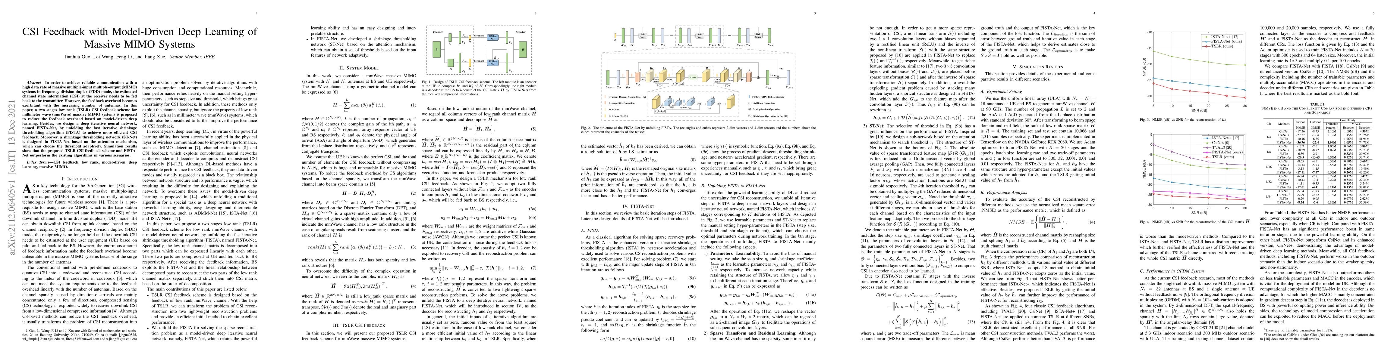 Thumbnail for CSI Feedback with Model-Driven Deep Learning of Massive MIMO Systems