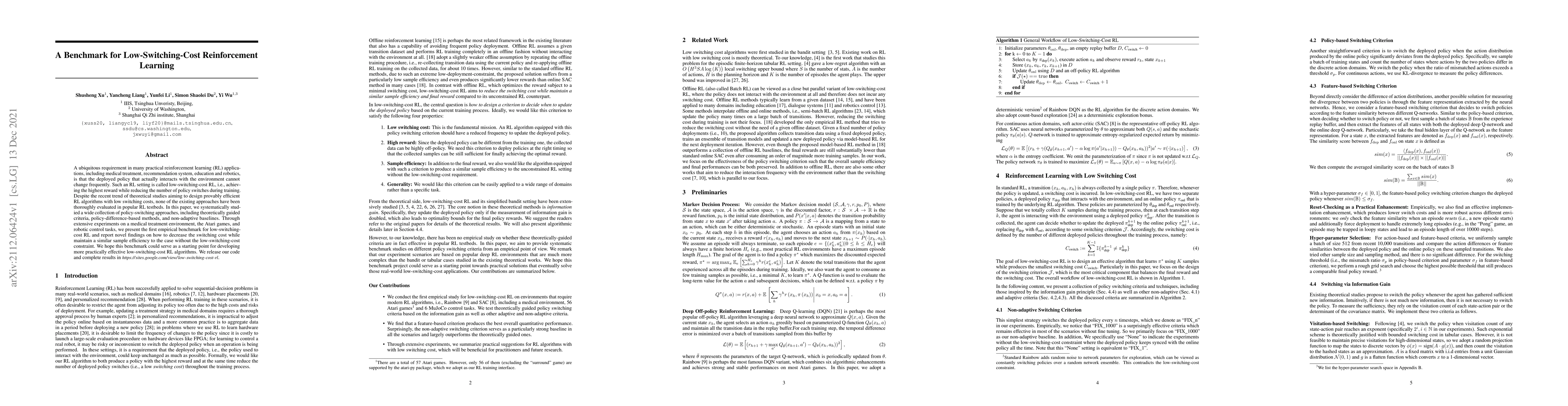Thumbnail for A Benchmark for Low-Switching-Cost Reinforcement Learning