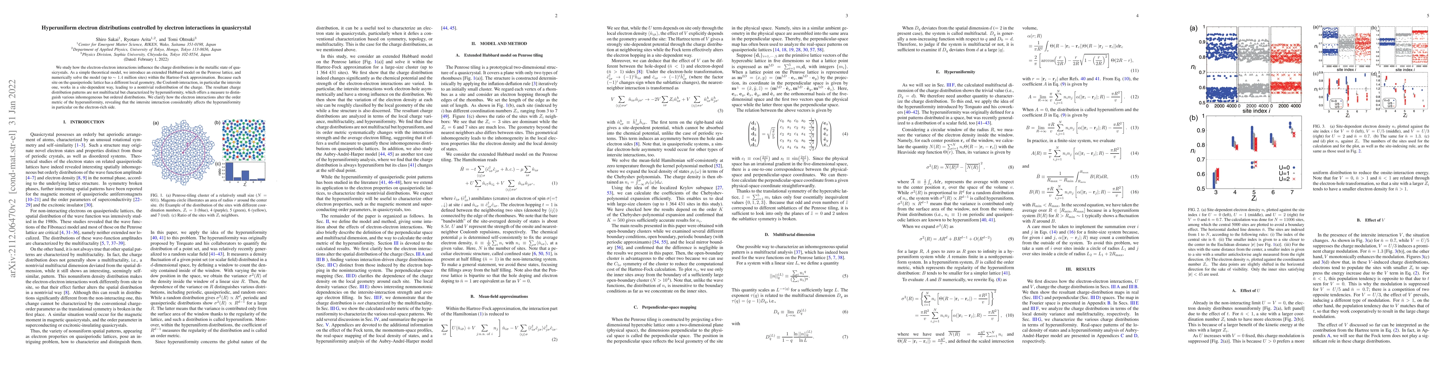 Thumbnail for Hyperuniform electron distributions controlled by electron interactions
  in quasicrystal