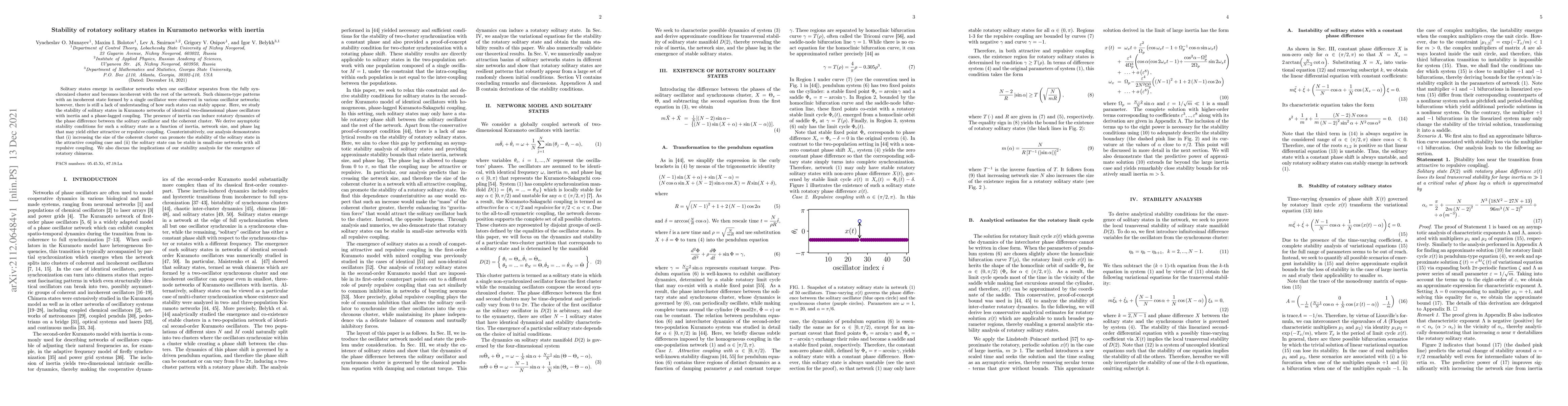 Thumbnail for Stability of rotatory solitary states in Kuramoto networks with inertia