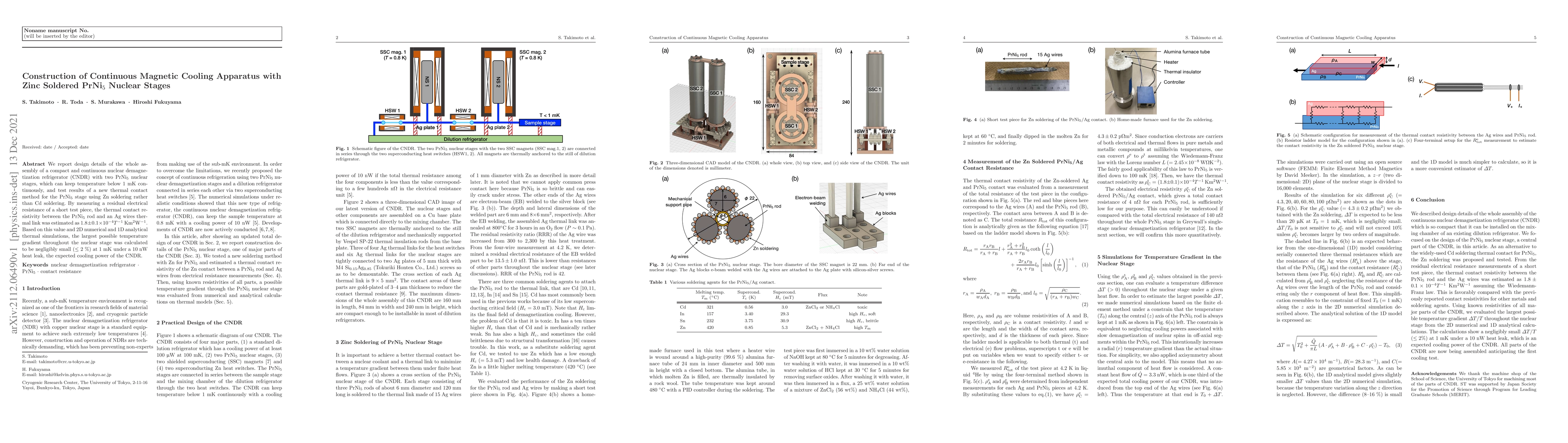 Thumbnail for Construction of Continuous Magnetic Cooling Apparatus with Zinc Soldered
  PrNi$_5$ Nuclear Stages