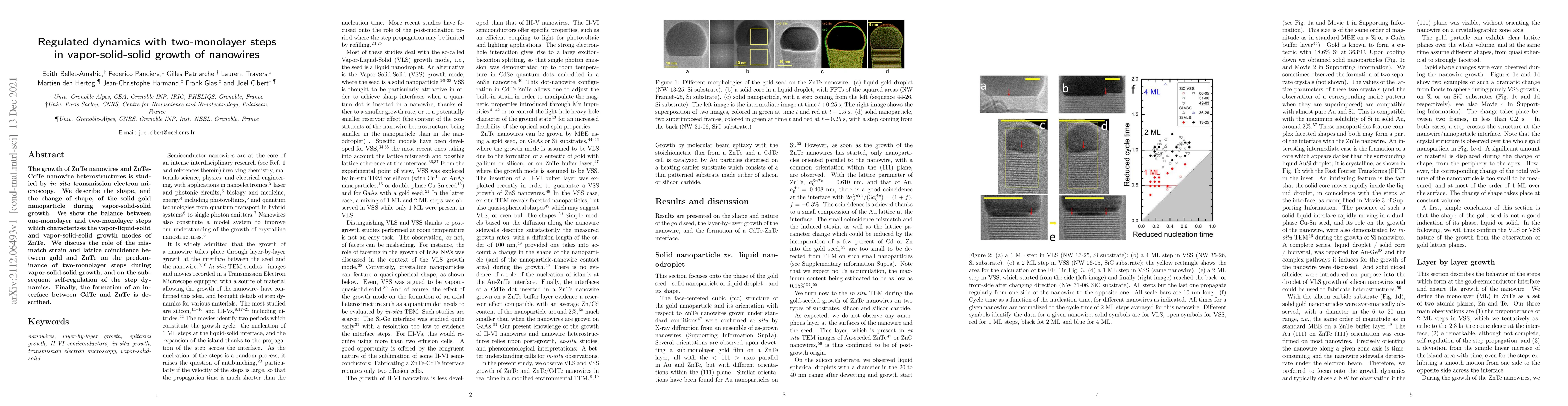Thumbnail for Regulated dynamics with two-monolayer steps in vapor-solid-solid growth
  of nanowires