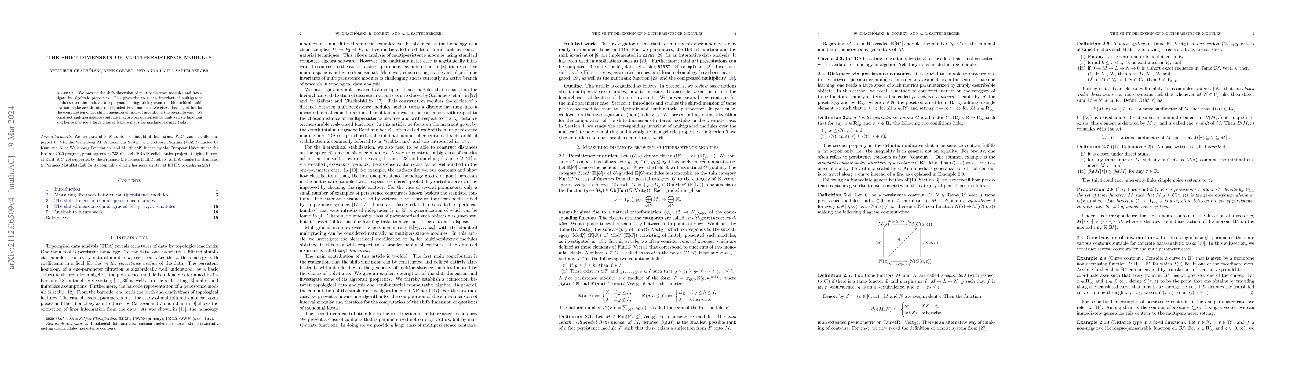 Thumbnail for The Shift-Dimension of Multipersistence Modules