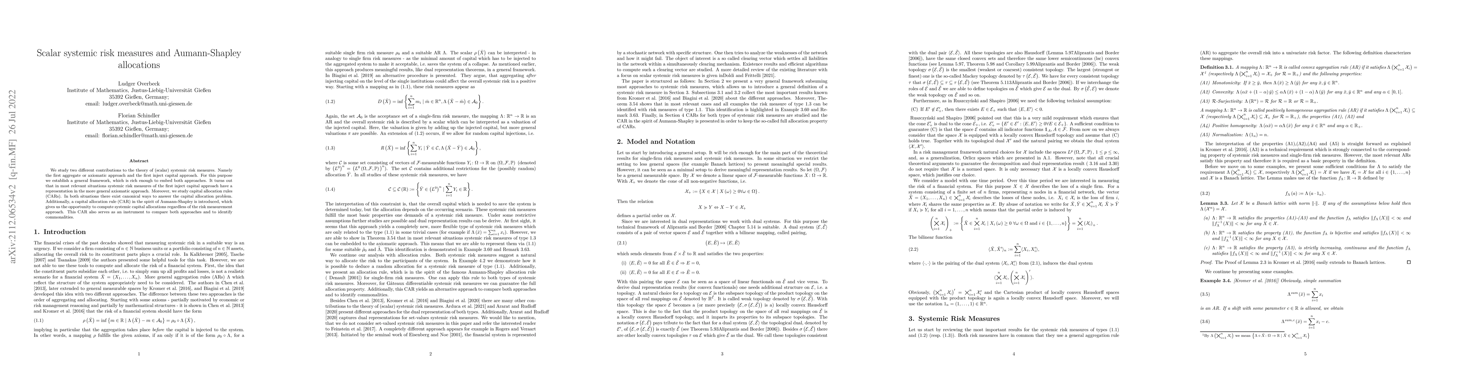 Thumbnail for Scalar systemic risk measures and Aumann-Shapley allocations