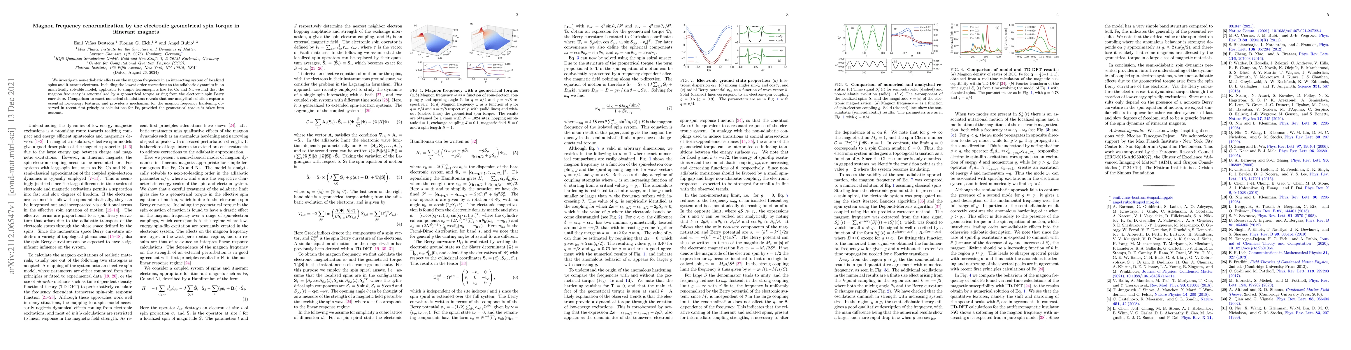 Thumbnail for Magnon frequency renormalization by the electronic geometrical spin
  torque in itinerant magnets