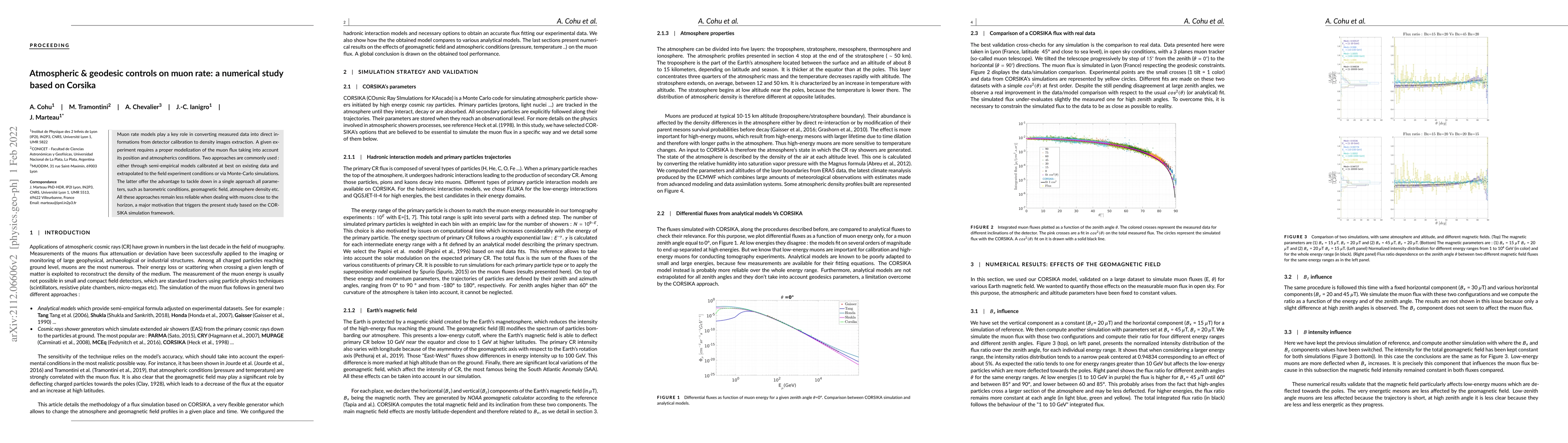 Thumbnail for Atmospheric & geodesic controls on muon rate: a numerical study based on
  Corsika