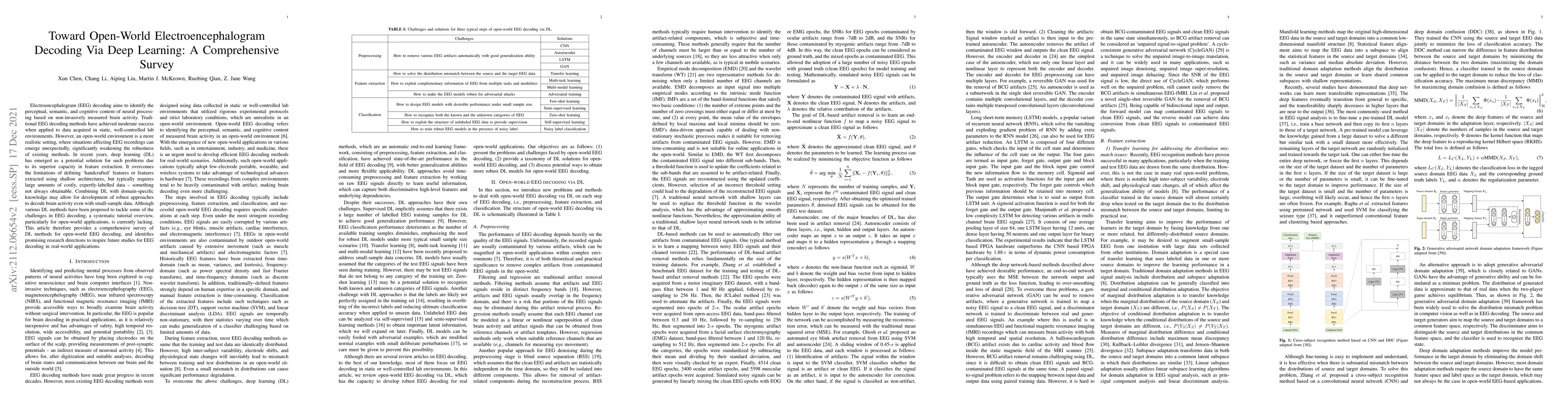 Thumbnail for Toward Open-World Electroencephalogram Decoding Via Deep Learning: A
  Comprehensive Survey