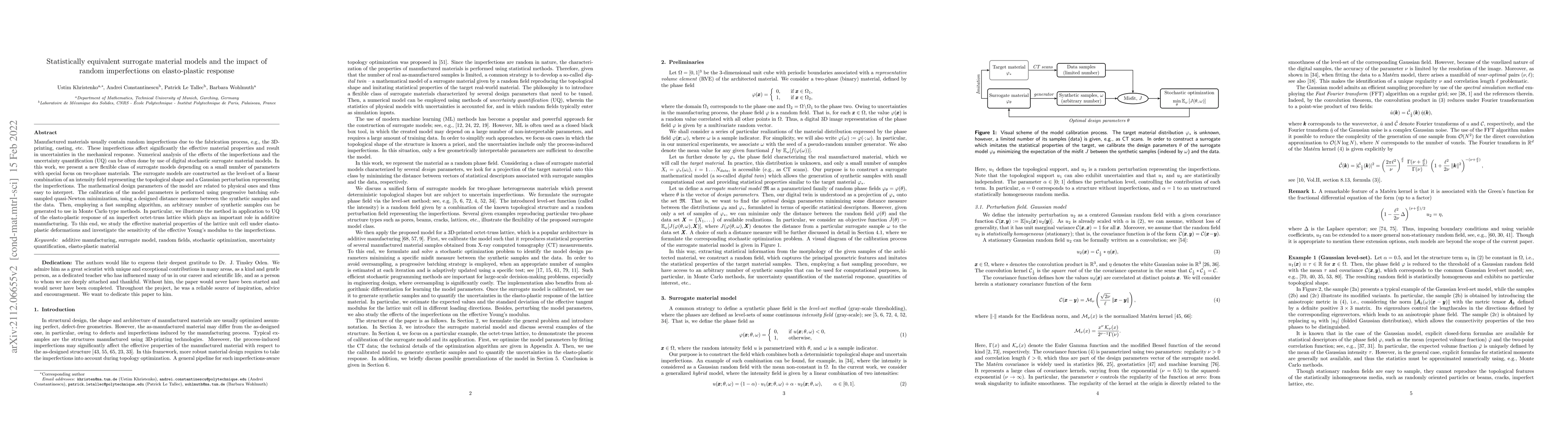 Thumbnail for Statistically equivalent surrogate material models and the impact of
  random imperfections on elasto-plastic response