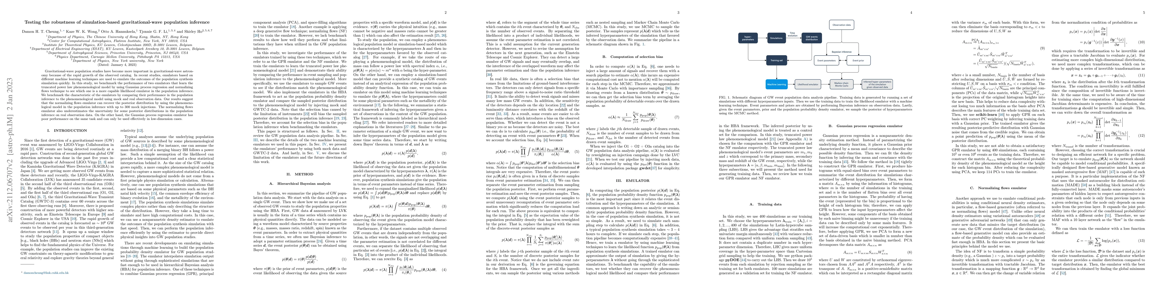 Thumbnail for Testing the robustness of simulation-based gravitational-wave population
  inference