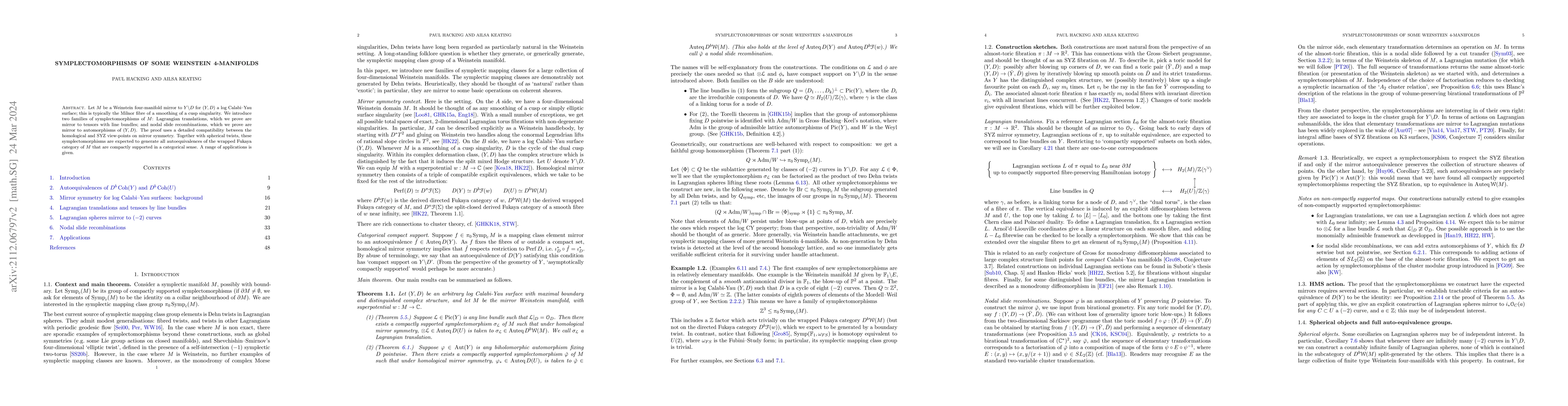 Thumbnail for Symplectomorphisms of some Weinstein 4-manifolds